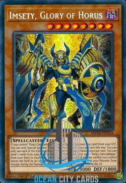 Yugioh AGOV-EN011 Imsety, Glory of Horus Secret Rare 1st Edition - Image 3