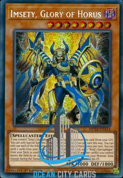 Yugioh AGOV-EN011 Imsety, Glory of Horus Secret Rare 1st Edition - Image 5