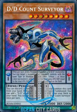Yugioh D/D Count Surveyor Blmm-En041 Battles of Legend: Monster Mayhem 1st Ed - Image 1