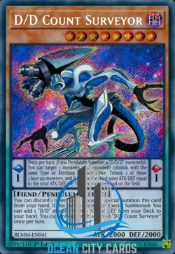 Yugioh D/D Count Surveyor Blmm-En041 Battles of Legend: Monster Mayhem 1st Ed - Image 3