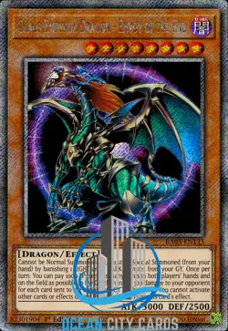 Yugioh Chaos Emperor Dragon - Envoy Of The End RA03-EN133 Platinum Secret Rare - Image 1