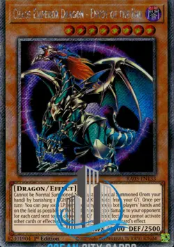 Yugioh Chaos Emperor Dragon - Envoy Of The End RA03-EN133 Platinum Secret Rare - Image 3