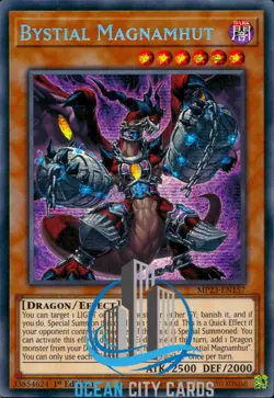 Yugioh Bystial Magnamhut MP23-EN157 Prismatic Secret Rare 1st Edition - Image 1
