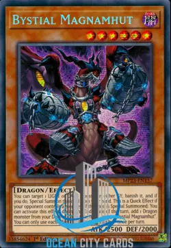 Yugioh Bystial Magnamhut MP23-EN157 Prismatic Secret Rare 1st Edition - Image 3