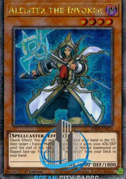 Yugioh RA04-EN024 Aleister the Invoker Quarter Century Secret Rare Card 1st Ed - Image 1