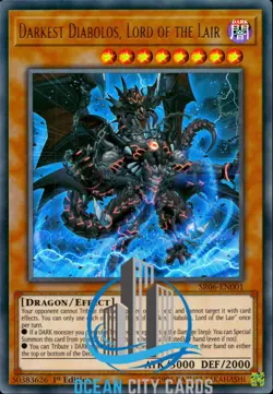 Yugioh Darkest Diabolos, Lord Of The Lair SR06-EN001 Ultra Rare 1st Edition - Image 1