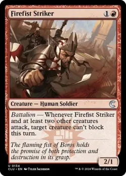 Firefist Striker - Light Play MTG Ravnica: Clue Edition - Image 1