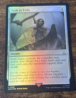 Path to Exile 0081 Foil Assassin's Creed Universes Beyond MTG Magic S2086* - Image 1