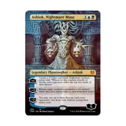 WOTC MtG Theros Beyond Death Ashiok, Nightmare Muse (Borderless) (MR) NM - Image 1