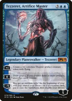 MTG Core Set 2019 Tezzeret, Artifice Master x1 Legendary Planeswalker NM/M - Image 1