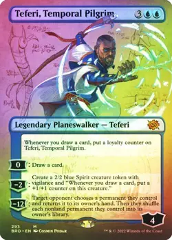MTG The Brothers War Teferi, Temporal Pilgrim x1 Showcase Foil Mythic NM/M - Image 1