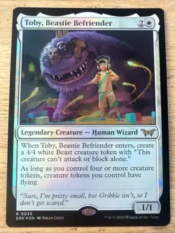 x1 Toby, Beastie Befriender DSK Duskmourn MTG 35 FOIL RARE M/NM 1x - Image 1