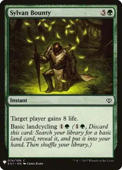 Sylvan Bounty - Light Play MTG Mystery Booster - Image 1