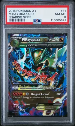 Pokemon TCG M Rayquaza EX 61/108 & 76/108 Roaring Skies PSA 8 NM-MT Sequential - Image 2