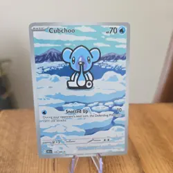 Pokemon TCG: Cubchoo 109/086 - Illustration Rare - SV: Black Bolt 🔥 - Image 1