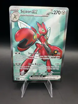 Pokemon Card Scizor EX 195/162 S&V Temporal Forces Full Art NM - Image 1