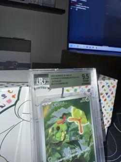 2023 Japanese Pokemon Caterpie AR 172/165 Graded Beckett 9.5 Free Shipping - Image 4