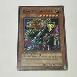 YuGiOh Dark Driceratops Structure Deck SD09-EN006 1st Edition - LP FREE SH - Image 1