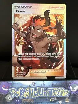 Pokemon Card Kiawe 144/147 Burning Shadows Full Art Trainer NM - Image 1