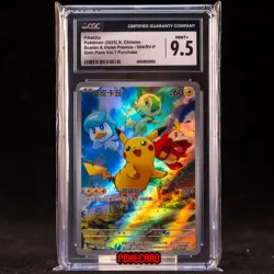 Pikachu PROMO-004/SV-P Pokemon Card Chinese CGC 9.5 #2 - Image 1