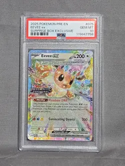 2025 Pokemon Eevee Ex Surprise Box Exclusive Card PSA 10 Gem Mint - Image 1