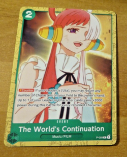 ONE PIECE ENGLISH CARD GAME CARTE The World's Continuation P-059 EN ST TCG NEUF - Image 1