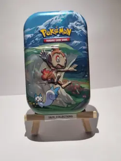 Sealed Pokemon TCG Sinnoh Stars Chimchar Tin: 2 Booster Packs, Coin & Art Card - Image 1