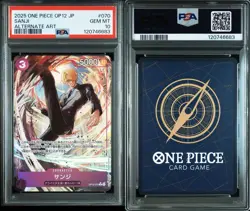 PSA 10 Sanji R Alternate Art OP12-070 2025 ONE PIECE Card Japanese - Image 3
