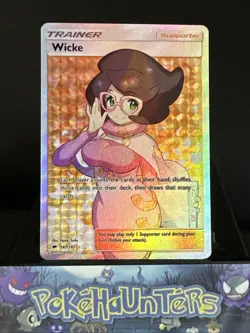 Pokemon Card Wicke 147/147 Burning Shadows Full Art Trainer Ultra Rare NM - Image 1