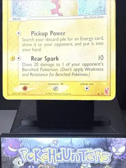 Pokemon Card Plusle 6/12 Holo Rare With Swirl EX Trainer Kit Played - Image 3