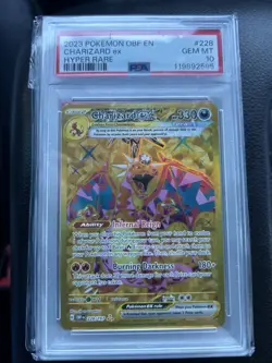 Pokemon TCG Charizard EX Obsidian Flames Hyper Rare Card 228/197 PSA 10 - Image 1