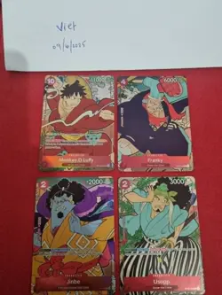 One Piece Luffy, Franky, jinbe, Usopp 1st Anniversary Set ST10-006 - Image 1