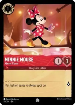 Disney Lorcana: Minnie Mouse Always Classy 116/204 | REGULAR - Image 1