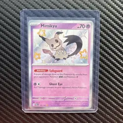 Pokemon Paldean Fates Mimikyu Baby Shiny 160/091 Mint - Image 1