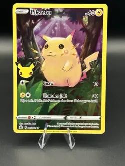 Pokemon TCG CARD, Pikachu 005/025 Holo Full Art Celebrations 2021 #1 - Image 1