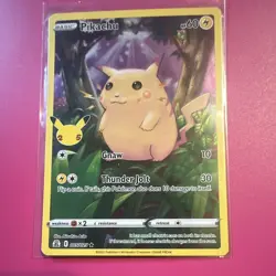 Pokemon Company Pikachu 005/025 Celebrations Holo Rare 25th 2021 Eng 60HP - Image 1