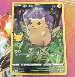The Pokemon Company Pokemon TCG Pikachu 005/025 Celebrations Holo Rare 2021 - Image 1