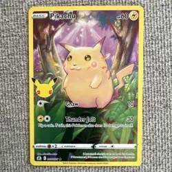 The Pokemon Company Pikachu 005/025 Celebrations Holo Rare Holo English 2021 - Image 1