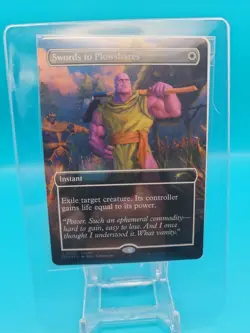 Swords to Plowshares (Borderless) PSA Magazine Promo Cards Foil (SEALED) - Image 1