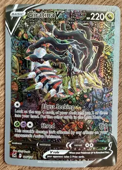 Giratina V Alt Art 186/196 Lost Origin Holo Custom Handmade Fan Art Card - Image 1