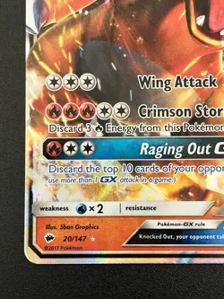 Charizard GX 2-Card Lot Burning Shadows + SM Promo Holo EN 20/147 SM211 (NM/NM-) - Image 5