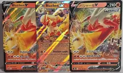 Blaziken EX & Blaziken V 3 Card Collectors Lot , Pokemon TCG Cards Light Play - Image 1