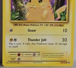 Pikachu XY Evolutions 35/108 Pokemon TCG Card 2016 Lightly Played - Image 3