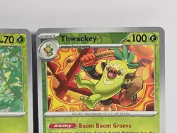 Grookey Evolution Reverse Holo 3 Card Lot Twilight Masquerade Pokemon TCG LP - Image 3