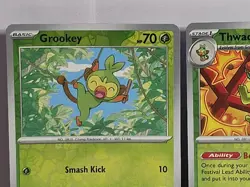 Grookey Evolution Reverse Holo 3 Card Lot Twilight Masquerade Pokemon TCG LP - Image 5
