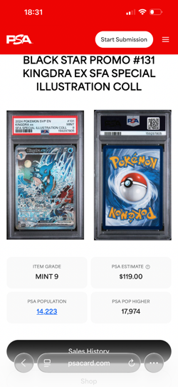 Kingdra ex 131 Sv: Scarlet & Violet Promo Cards Holo - Image 1