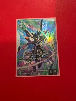 Gundam Card Game Freedom Gundam GD03-070 LR+ Alternate Art - Image 1
