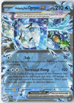 Wellspring Mask Ogerpon ex Double Rare Miscellaneous Cards & Products 064/167 NM - Image 1