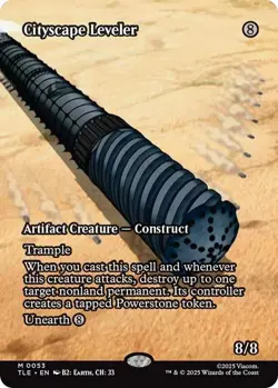 borderless CITYSCAPE LEVELER 0053 Avatar The Last Airbender MTG Magic - Image 1