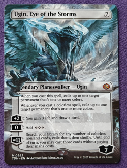 Ugin, Eye of the Storms (Borderless) - Tarkir: Dragonstorm (TDM)M 0382 MTG NM - Image 1